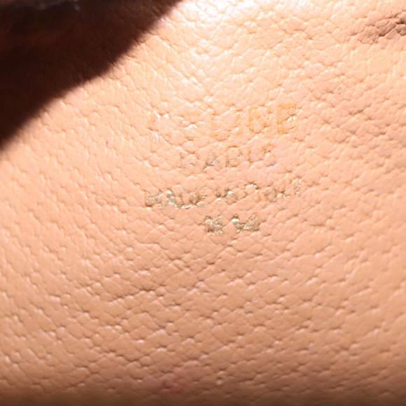 CELINE Macadam Canvas Hand Bag PVC Leather Gold Brown Auth 95581 - Picture 12 of 16